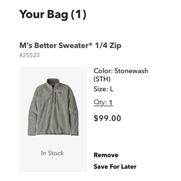 Patagonia men’s 1/4 zip - Picture 5 of 5